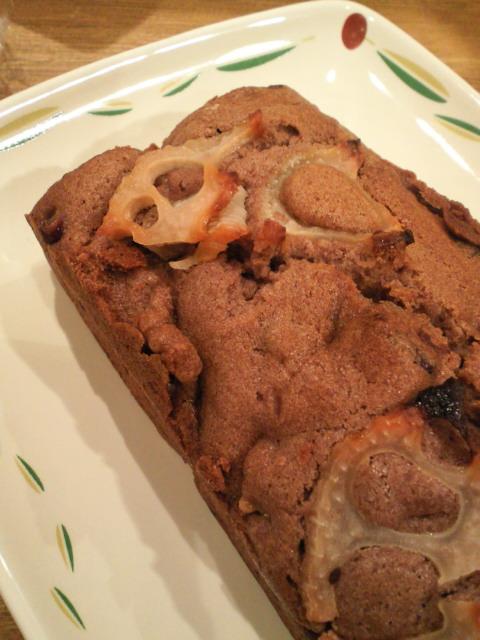 レンコンと小豆のケーキ♪