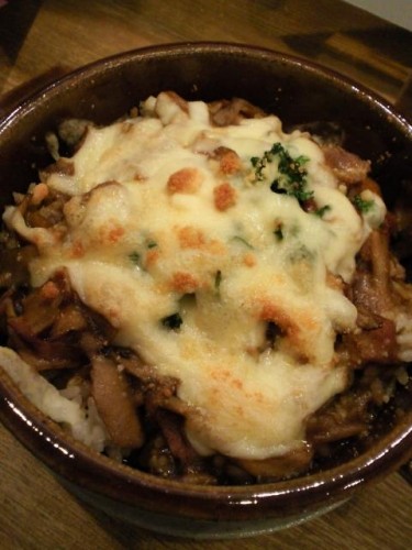 ベーコンときのこの焼きカレー