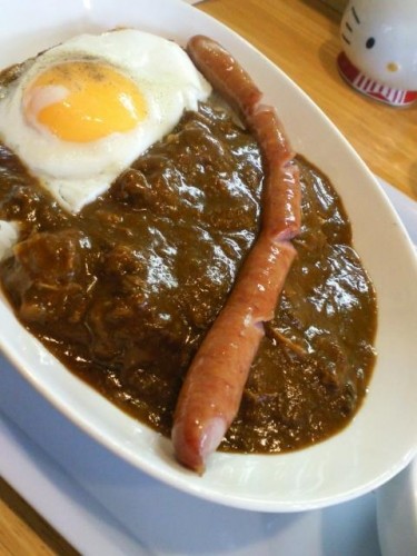 エッグソーセージカレー♪