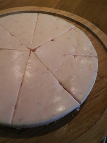 苺のレアチーズケーキ♪