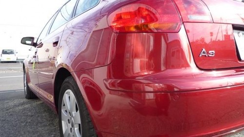 作業風景(Audi A3 G-ZOXメンテ Volvo S70 G-ZOXコート)