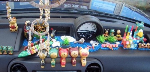 おさるのかぐや彩優木カー、走ってます♪