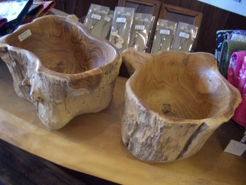 チークWoodボウル他、雑貨いろいろ