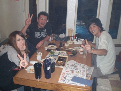 昨夜のお客さま!さわやかな笑顔・・・仲間達♪