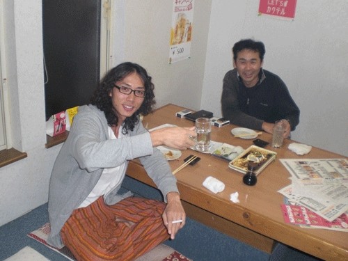 昨夜のお客さま!息子さんと一緒・・・♪