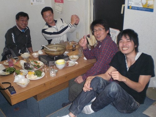 昨夜のお客さま!今夜も宴会だぁ♪