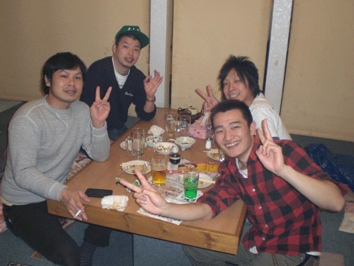 昨夜のお客さま!宴会をよろしくね♪