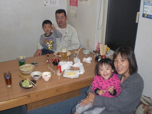 昨夜のお客さま!ファミリーで♪