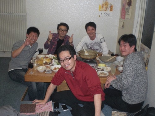 昨夜のお客さま!美味い料理と美味い酒、宴会だァ♪