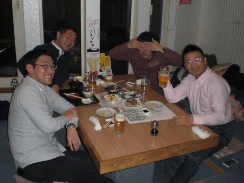 昨夜のお客さま!男だけの宴会♪