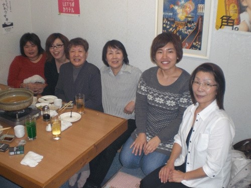 昨夜のお客さま!女性だけの忘年会♪