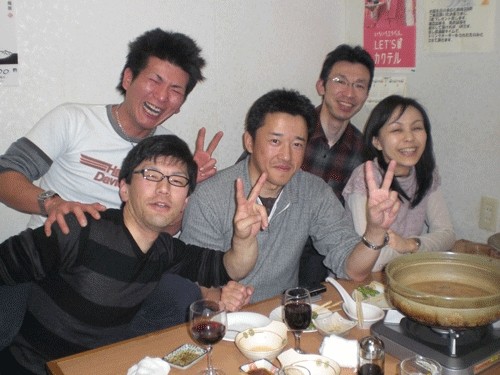 昨夜のお客さま!楽しい宴会♪