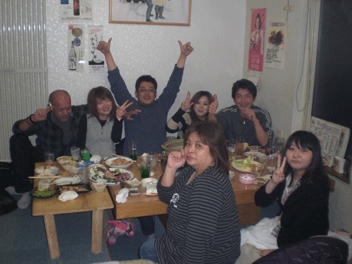 昨夜のお客さま!今夜も宴会だぁ♪