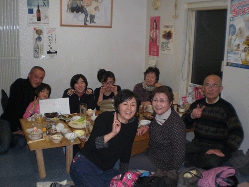 昨夜のお客さま!ご家族で宴会♪