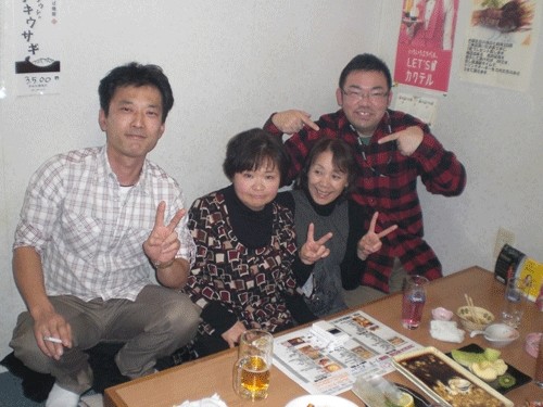 昨夜のお客さま!常連さん今年もよろしくね♪