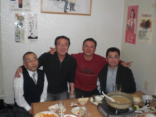 昨夜のお客さま!アンコウ鍋で宴会♪