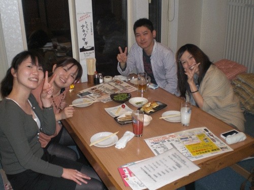 昨夜のお客さま!高校の同級生♪