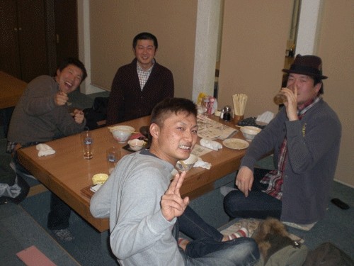 昨夜のお客さま! 同じ釜の飯を食べた仲間達♪