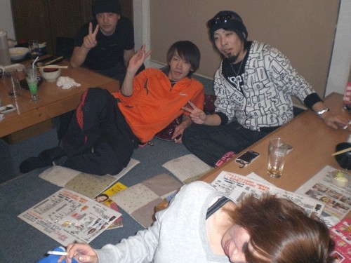 昨夜のお客さま!仲間達・・・頭を下げて♪