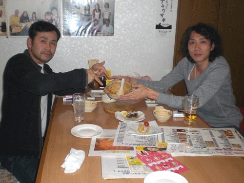 昨夜のお客さま!今夜もキムチ鍋食ったぞ~♪