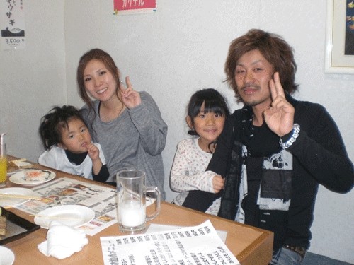 昨夜のお客さま!かわいいお嬢さんと♪