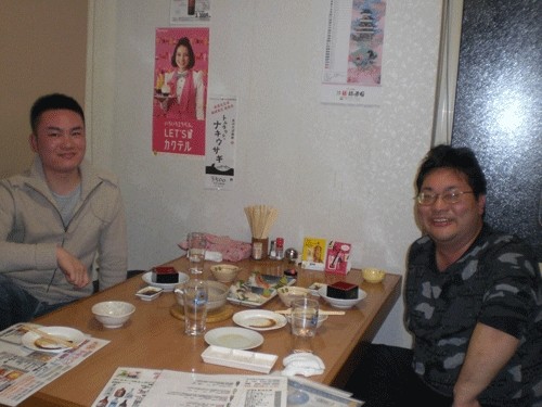 昨夜のお客さま!枡酒をお塩と楽しむ♪