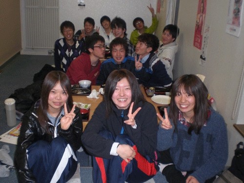 昨夜のお客さま! 帯広畜大スキー部のみなさん♪