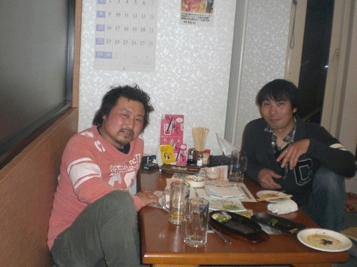 昨夜のお客さま! 友と飲む酒♪