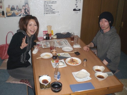 昨夜のお客さま! 彼女の笑顔に癒されて♪