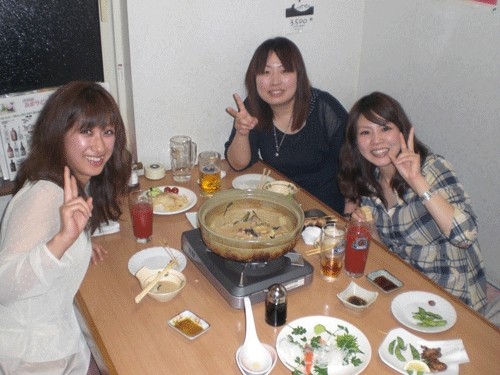 昨夜のお客さま! 女性だけの宴会♪