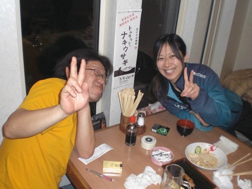 昨夜のお客さま! 仲間達なぜかふたりだけ・・・♪