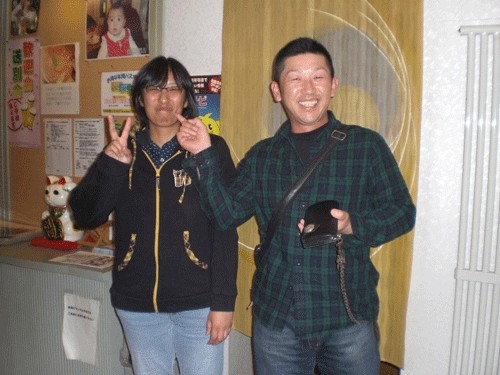 昨夜のお客さま! 初めてかなァ♪