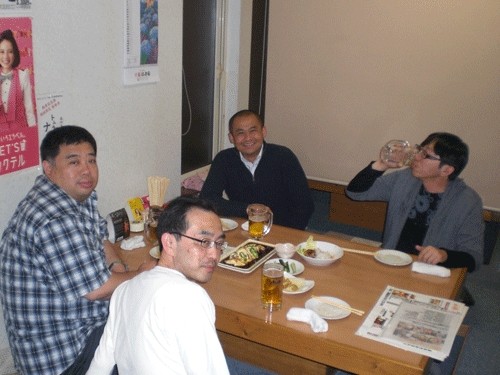 昨夜のお客さま! メンバーが変わってしまった♪