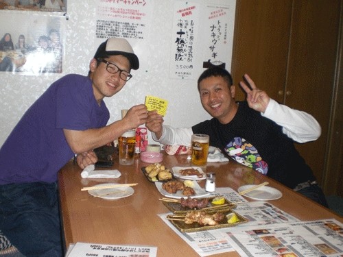 昨夜のお客さま! 生ビールただになっちゃった♪