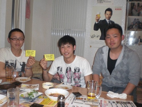 昨夜のお客さま! 今夜も生ビールただかも♪