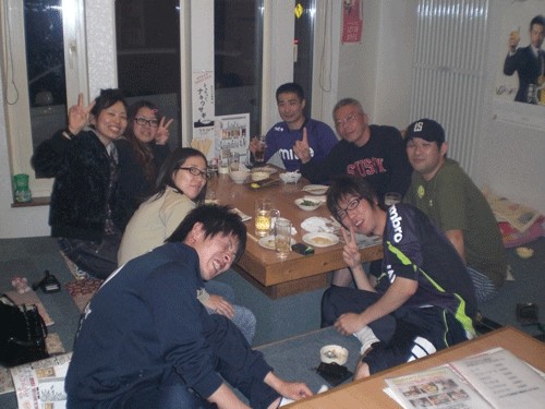 昨夜のお客さま! サッカーの打ち上げ♪