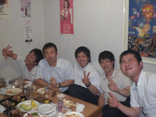 昨夜のお客さま!楽しい宴♪