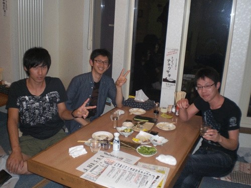 昨夜のお客さま! 夏でも日本酒なんだなぁ♪