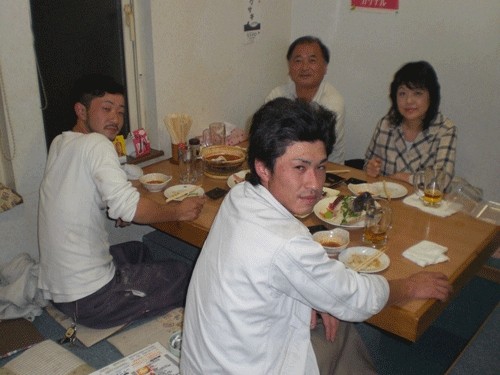 昨夜のお客さま! 打ち上げで♪