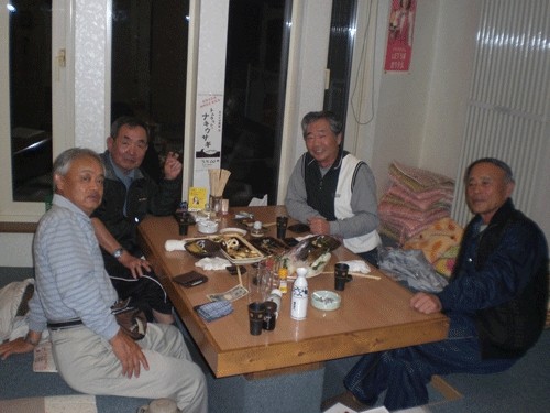 昨夜のお客さま! 常連さんの宴会♪