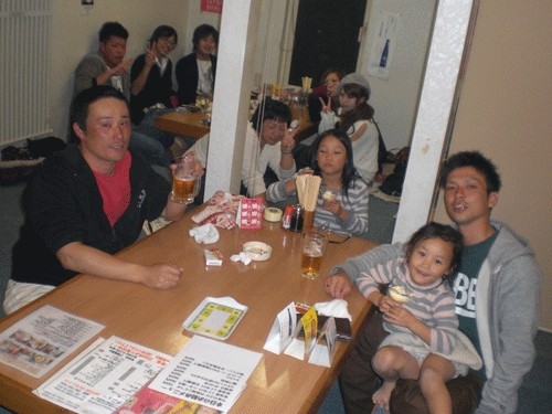 昨夜のお客さま! お食事に来てくれたよ♪