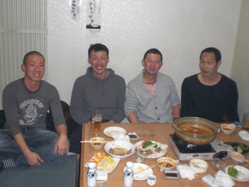 昨夜のお客さま! 福島から宴会に♪