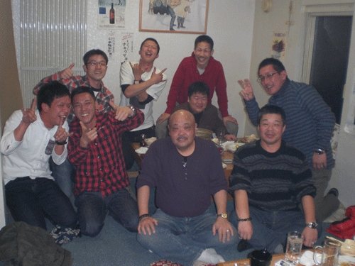 昨夜のお客さま!あんこう鍋を囲んで宴会♪