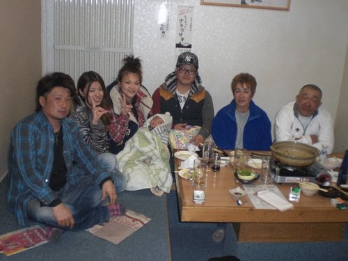 昨夜のお客さま! アンコウ鍋を囲んで♪