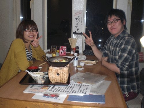 昨夜のお客さま! カップルでご来店♪