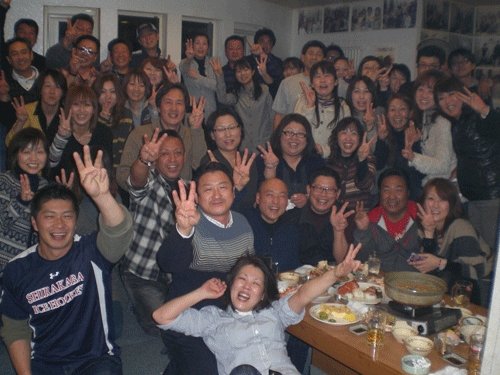 昨夜のお客さま!白樺学園アイスホッケー全国制覇 歓喜の祝賀会♪