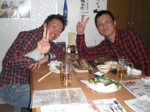 昨夜のお客さま! 千葉県木更津市からの友人と♪