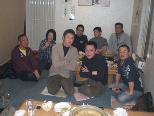 昨夜のお客さま! うま～いアンコウ鍋♪