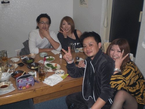 昨夜のお客さま! 笑顔にかんぱ～い♪