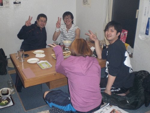 昨夜のお客さま!若い仲間達♪